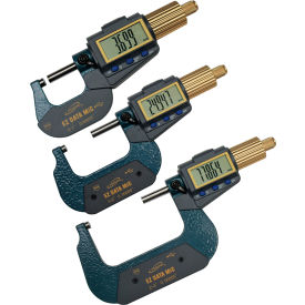 iGAGING Digital Micrometer w/ Alloy Gold Anodized Friction Thimble Pack of 3 35-054-U33