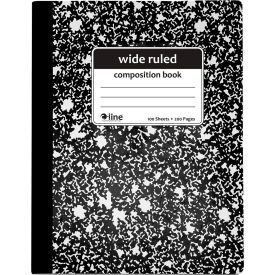 C-Line® Composition Notebook Wide Ruled Black Marble 12/Set 22024-CT