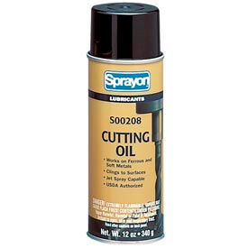 Sprayon LU208 Cutting Oil 12 oz. Aerosol Can - SC0208000 - Pkg Qty 12 SC0208000