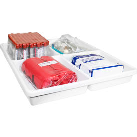 TrippNT™ White Polystyrene Big 4 Compartment Drawer Organizer 19