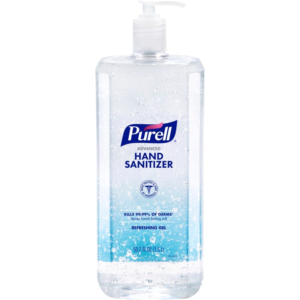 PURELL Advanced Hand Sanitizer Refreshing Gel, Clean Scent, 1.5 Liter Pump Bottle (Min Order Qty 3) MPN:5015-04EA