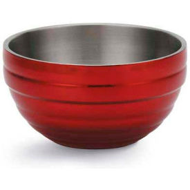 Vollrath® Double-Wall Insulated Serving Bowl 4659215 6.9 Quart Dazzle Red - Pkg Qty 3 4659215