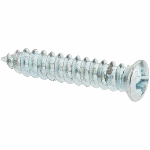 Sheet Metal Screw: #10, Flat, Oval & Pan Head, Phillips MPN:FVA03032MSC