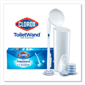 Clorox® COX03191 Toilet Wand Kit w/Caddy & 6 Refill Heads 3191