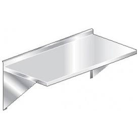 Aero Manufacturing 3TWMS-2424 16 Ga Wall Mount Table 304 Stainless Steel - 2-1/4