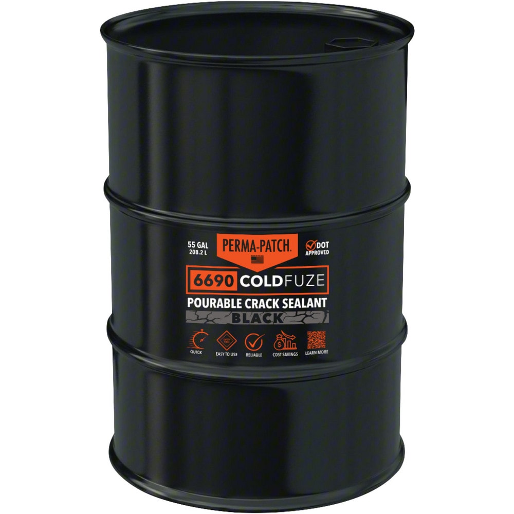 Drywall & Hard Surface Compounds, Product Type: Crack Filler , Color: Black , Container Size: 55 gal , Container Type: Drum , Application Method: Brush  MPN:PP-CF-B55