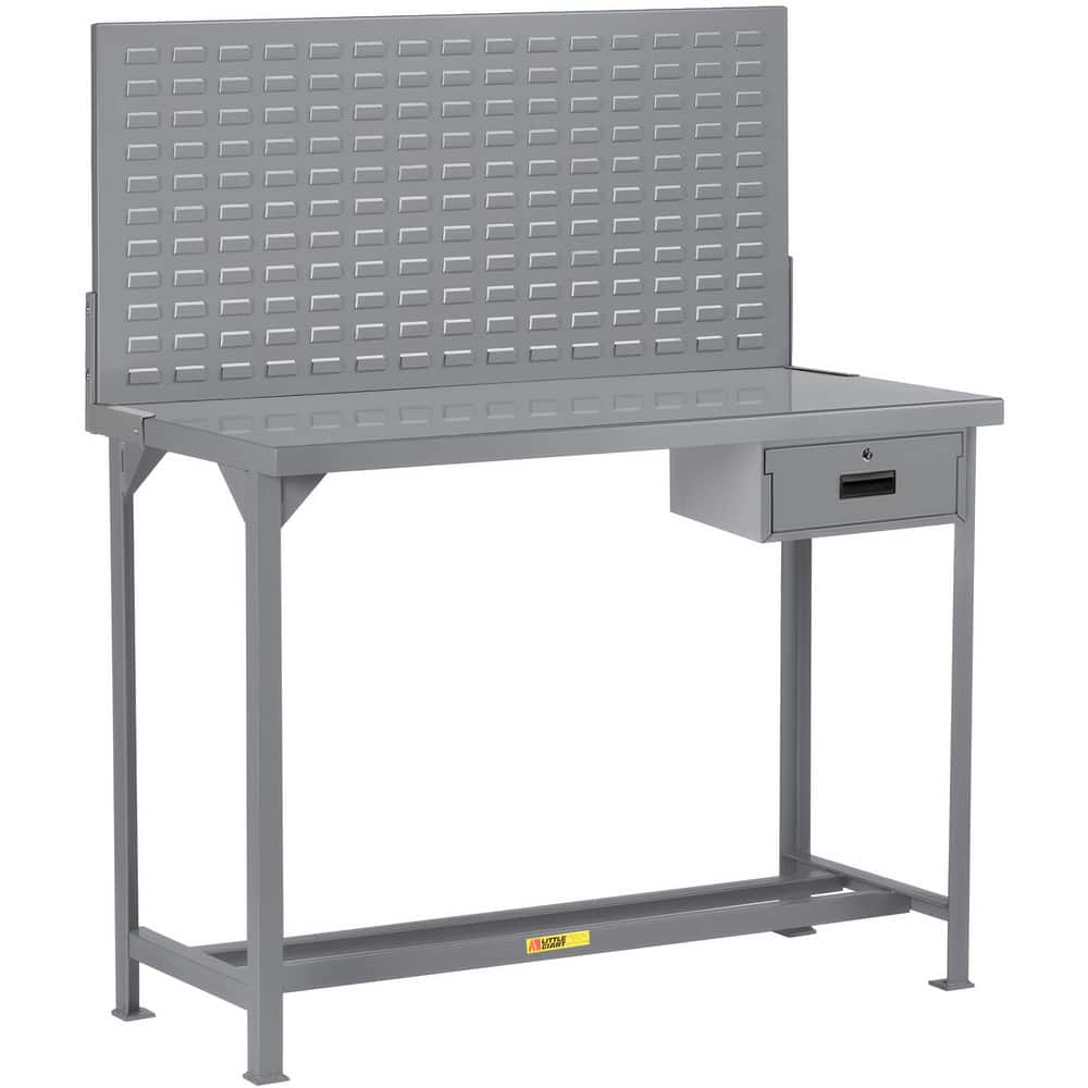 Stationary Work Benches, Tables, Bench Style: Heavy-Duty Use Workbench , Edge Type: Square , Leg Style: Fixed with Pre-Drill Holes for Anchoring  MPN:WST1-306036LPDR