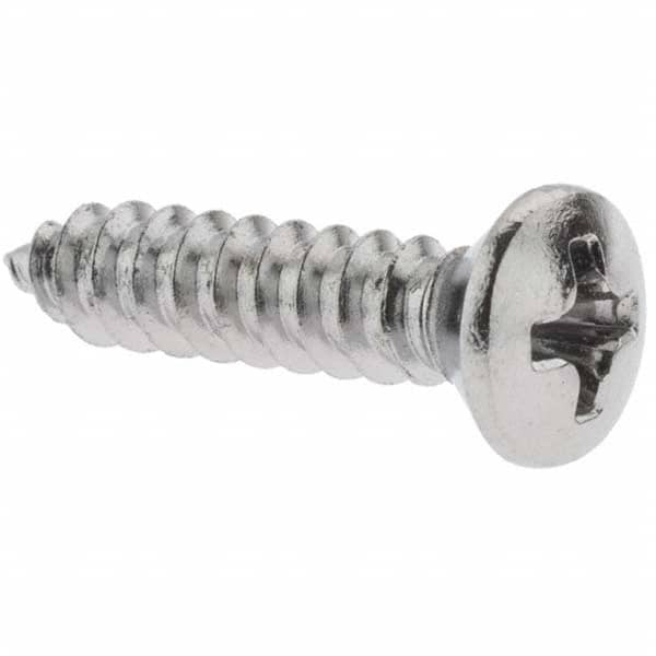 Sheet Metal Screw: #8, Flat, Oval & Pan Head, Phillips MPN:SMPOI0-800750-1