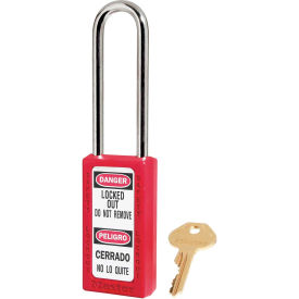 Master Lock® Thermoplastic Zenex™ 411KALTRED Safety Padlock 1-1/2