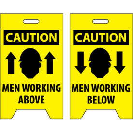 Floor Sign - Caution Men Working Above/Below FS6