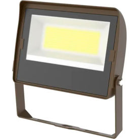 Commercial LED Flood Light w/ Yoke Mount 60W 7800 Lumens 5000K CLF4-60VCCTYKBR-TN