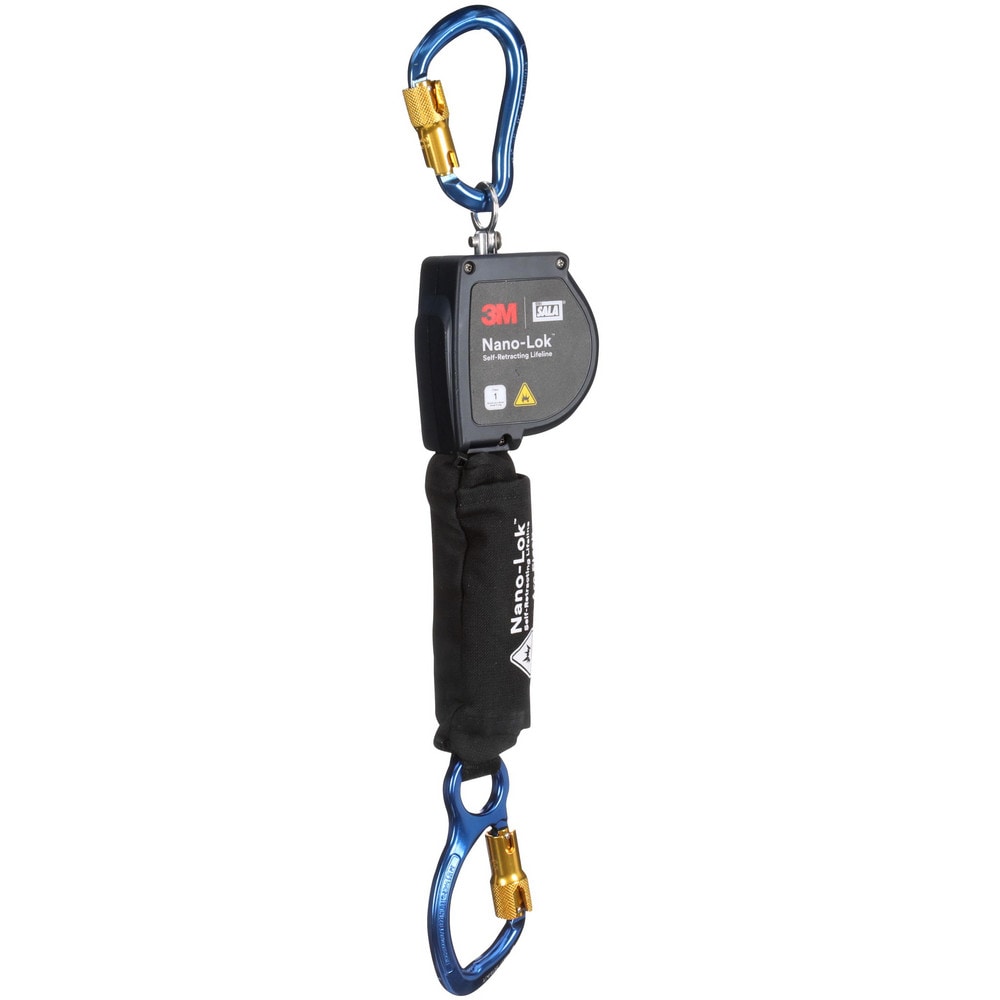 Self-Retracting Lanyards, Lifelines & Fall Limiters, Length (Feet): 8.000 , Housing Material: Thermoplastic , Unit Connector: Single Pin Connector  MPN:7012818555