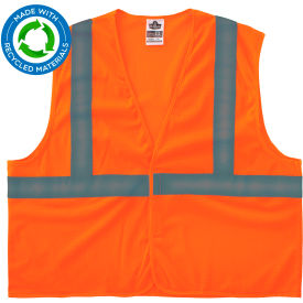 Ergodyne® GloWear® 8205HL-ECO Recycled Hi-Vis Safety Vest XS Orange 21991