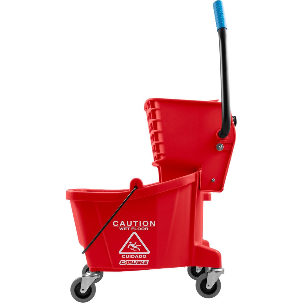 Mop Buckets & Wringers, Connection Type: None , Mop Capacity: 26 , Handle Material: Ergonomic Dual Component , Color: Red , Features: Durable Material MPN:3690805