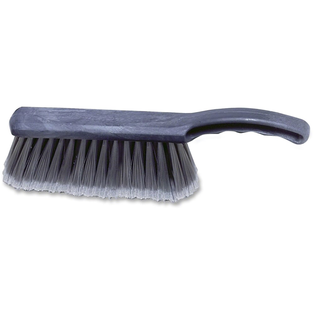 Rubbermaid Commercial Countertop Block Brush - 8in Synthetic Bristle - 12.5in Overall Length - 6 / Carton - Yellow, Silver MPN:6342CT