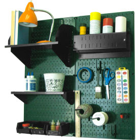 Wall Control Pegboard Hobby Craft Organizer Storage Kit Green/Black 32