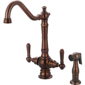 Pioneer Americana 2AM401-ORB Two Handle Kitchen Faucet with Spray Oil Rubbed Bronze 2AM401-ORB