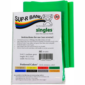 Sup-R Band® Latex Free Exercise Band 5' Strip Green 1/PK 10-6303