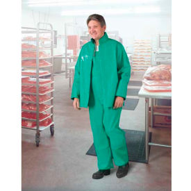 Onguard Sanitex Green Jacket W/Hood Snaps PVC on Polyester 5XL 712325X00