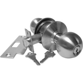 Hd Cyl. Locksets - Entry Lock Stainless Steel Keyed To Bitting U - Pkg Qty 3 B9160A32KU