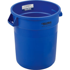 GoVets™ Plastic Trash Can - 20 Gallon Blue 458BL240