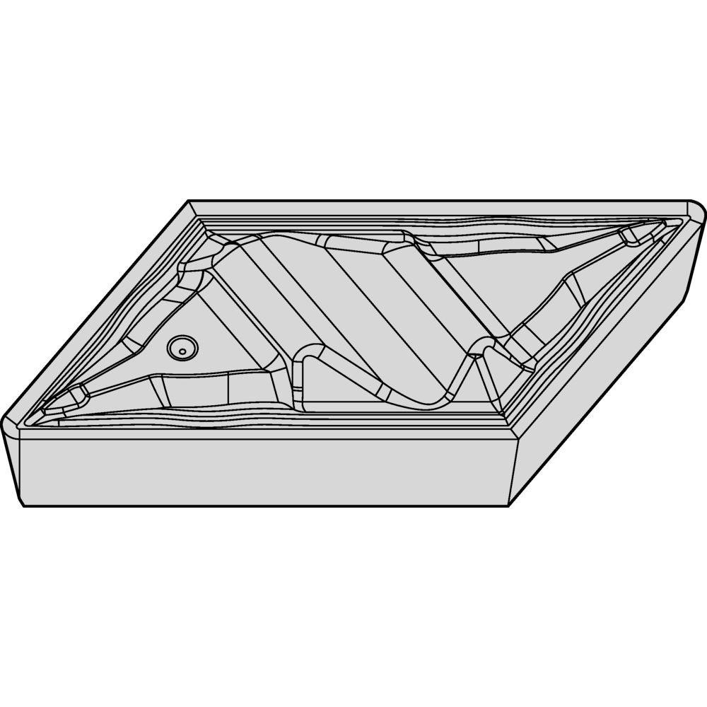 Profiling Inserts, Insert Style: KCGR , Insert Size Code: 110304 , Insert Material: Carbide , Width (Inch): 1/4 , Manufacturer Grade: KCP25C  MPN:7088172