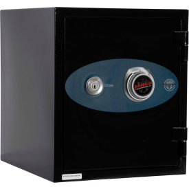 Phoenix Safe Olympian Key & Combination Dual Control Fire Resistant Safe 0.87 cu ft Black Steel 1222B