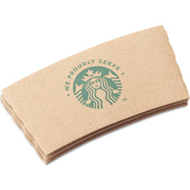 Starbucks® Cup Sleeves For 12 16 20 oz Hot Drink Cups Kraft Pack of 1380 12420977