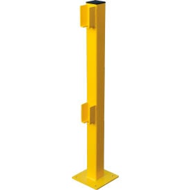 GoVets™ Steel Lift-Out Guard Rail End Post Double-Rail 42