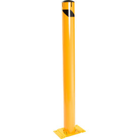 GoVets™ Steel Safety Bollard W/Removable Base and Cap 5.5''D x 48''H 581670