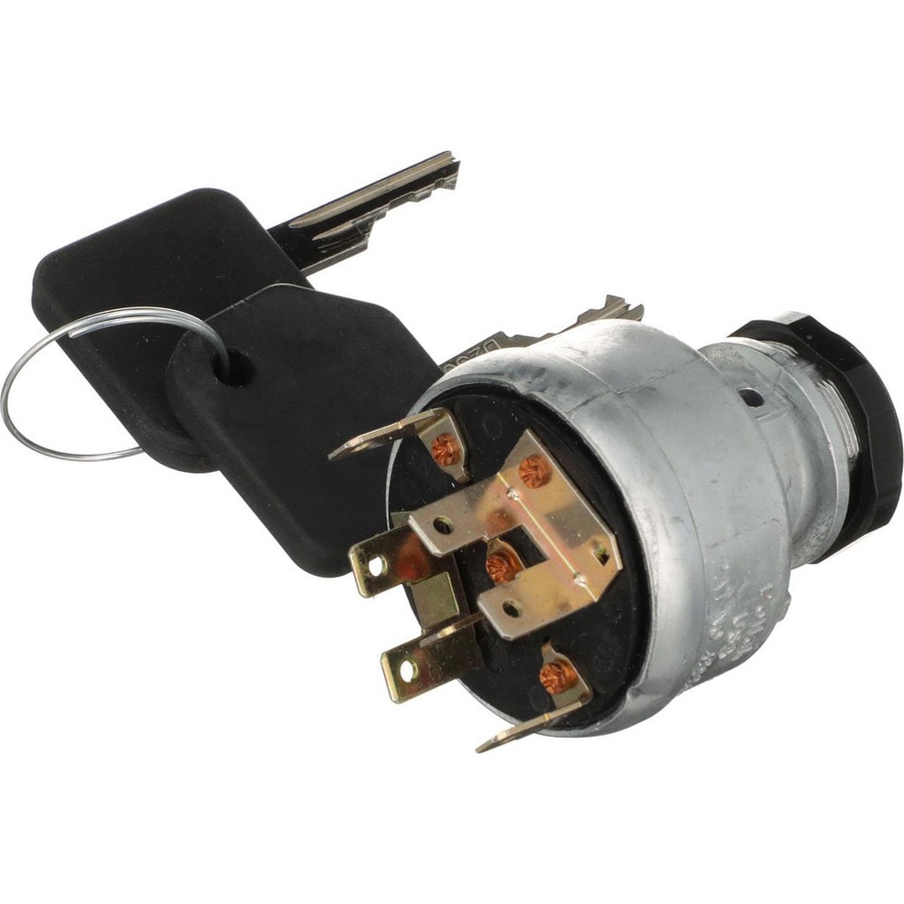 Automotive Switches, Switch Type: Ignition Switch-12v , Number Of Connections: 5 , Contact Form: .25 Blade , Sequence: ACC-Off-On/ACC-Start , Amperage: 30  MPN:31-322-01P