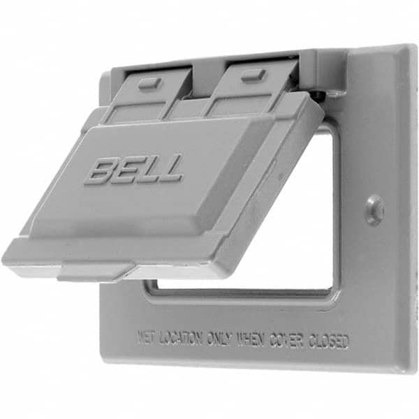 Weatherproof Box Covers, Electrical Box Shape: Rectangle, Number Of Outlets: 1, Resistance Features: Weather-Resistant, Housing Material: Zinc MPN:RW51020