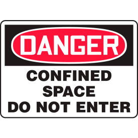 Accuform MCSP006VS Danger Sign Confined Space Do Not Enter 10