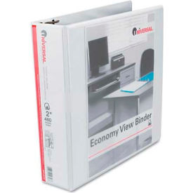 Universal® Economy D-Ring Vinyl View Binder 2