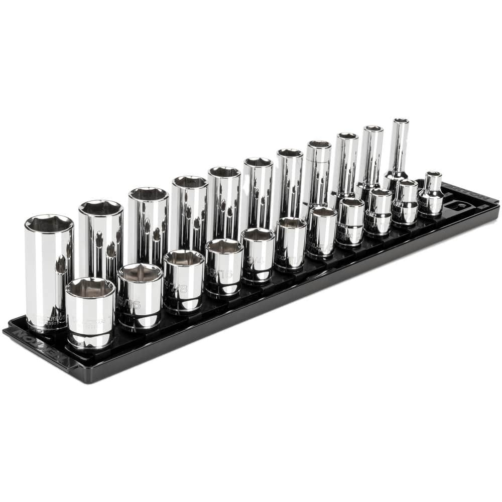 Socket Sets, Set Type: Deep, Standard, Socket Set , Measurement Type: Inch , Drive Size: 1/2 in , Minimum Size (Inch): 0.375  MPN:SHD92209