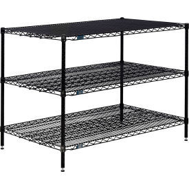 Nexel® 3 Shelf Black Epoxy Wire Shelving Unit Starter 60