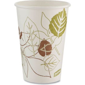 Dixie® Pathways® Paper Hot Cups 16 oz. Cap. White/Brown 50/Sleeve 20 Sleeves/Carton DXE2346PATH