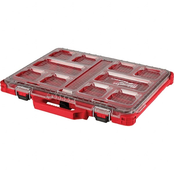 PACKOUT 10 Compartment Red Small Parts Compact Organizer MPN:48-22-8431