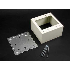 Wiremold 5744-2wh 2-Gang Extra Deep Switch & Receptacle Box White 4-3/4