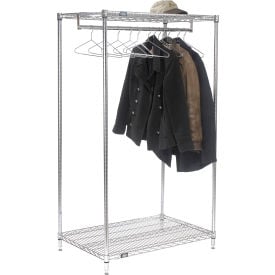 Free Standing Clothes Rack - 2-Shelf - 48