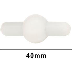 Bel-Art Saturn Spinbar Teflon Magnetic Stirring Bar 40mm White 371160002