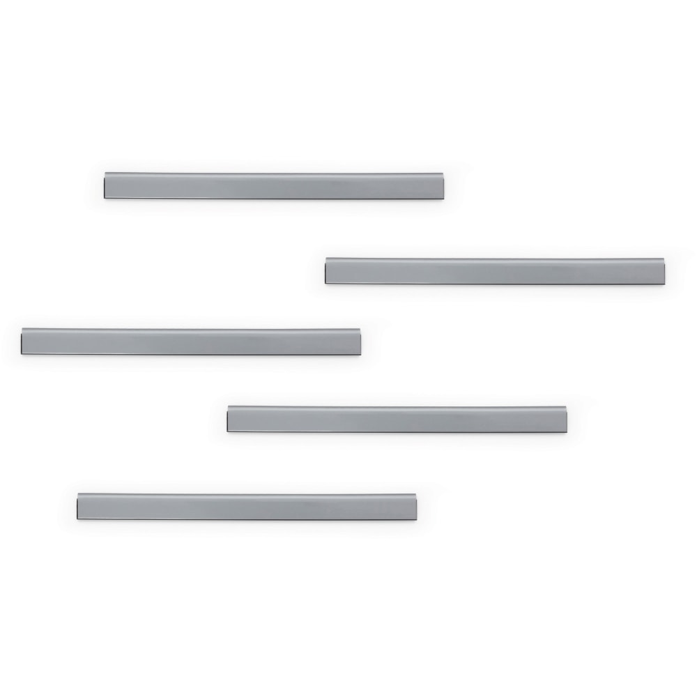 DURABLE Magnetic Strip Hanging Rail - 5 Pack - Silver (Min Order Qty 4) MPN:470623