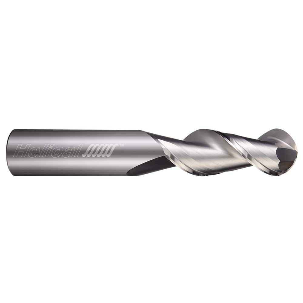 Ball End Mills, Mill Diameter (Inch): 1/4 , Mill Diameter (Decimal Inch): 0.2500 , Number Of Flutes: 2 , End Mill Material: Solid Carbide  MPN:88715