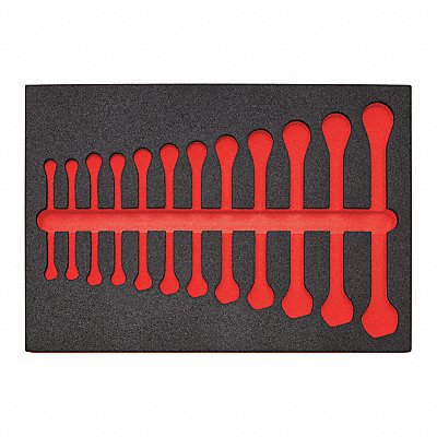 Black/Red Tool Storage Foam Inserts Poly MPN:JSCV-20SF