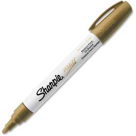 Sharpie® Paint Marker Oil-Based Medium Gold Ink 1 Each 35559