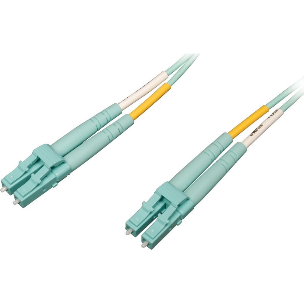 Eaton Tripp Lite Series 100G Duplex Multimode 50/125 OM4 LSZH Fiber Optic Cable (LC/LC), Aqua, 20 m - Patch cable - LC multi-mode (M) to LC multi-mode (M) - 19.8 m - fiber optic - duplex - 50 / 125 micron - OM4 - halogen-free - aqua MPN:N820-20M-OM4