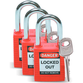 Brady® 105886 Lockout Padlock Keyed Alike 1-1/2