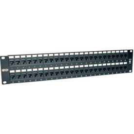 Tripp Lite 48-Port 2U Rack-Mount Cat6/Cat5 110 Patch Panel 568B RJ45 Ethernet TAA Compliant N252-048