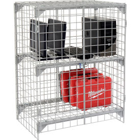 GoVets™ 1-Tier 2 Door Wire Mesh Security Locker 36