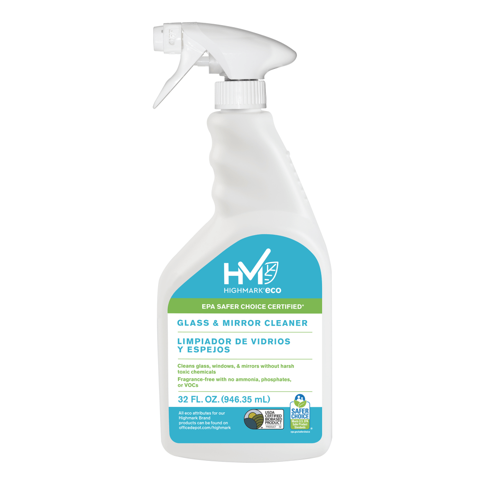 Highmark ECO Glass And Mirror Cleaner, 32 Oz (Min Order Qty 13) MPN:501RTUEA